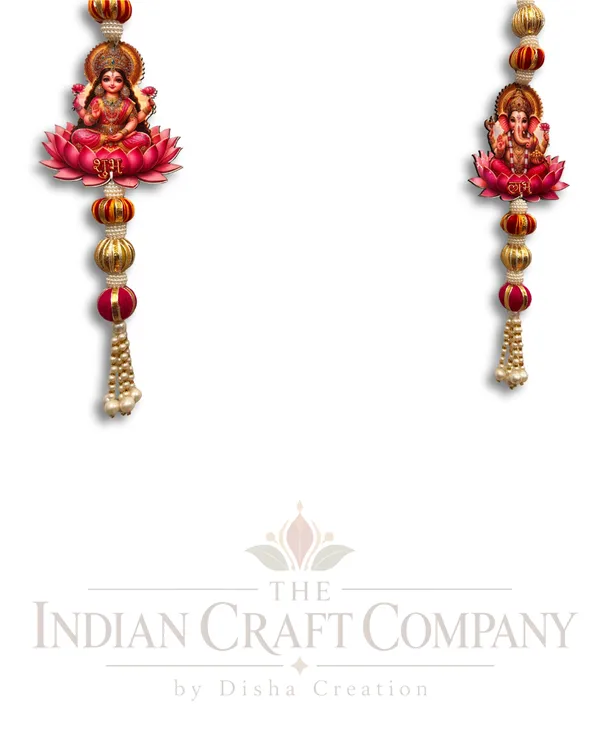 Beaded_Religious_Ganesha_Lakshmi_Hanging_Decor_Set