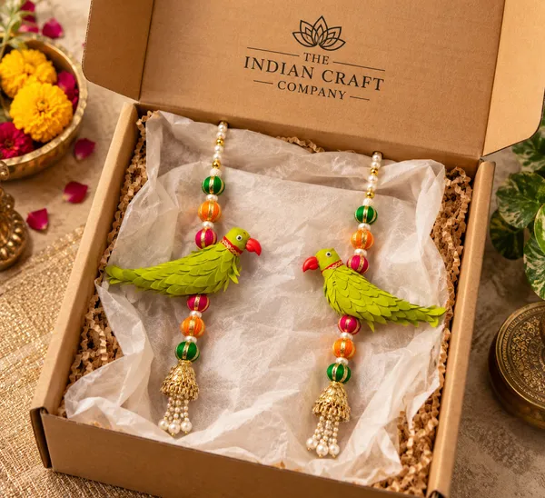 Beaded_Traditional_Parrot_Door_Hanging_Set
