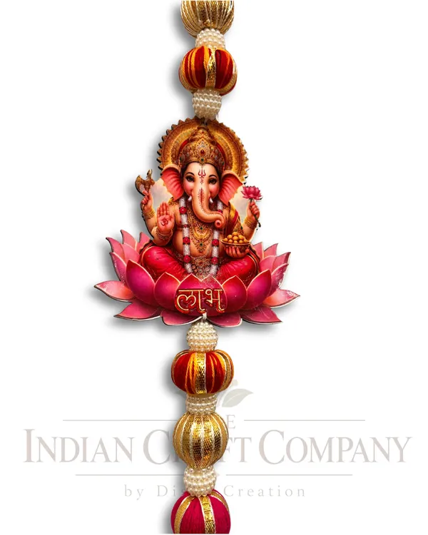 Beaded_Religious_Ganesha_Lakshmi_Hanging_Decor_Set