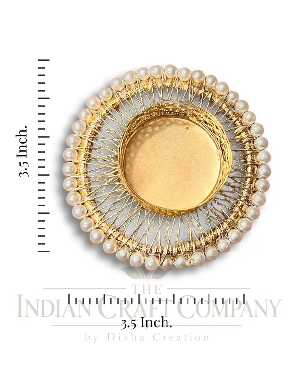Gold_Tone_Pearl_Embellished_Tealight_Candle_Holder