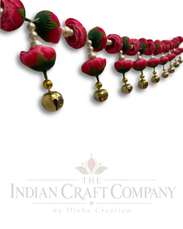 Beaded_Traditional_Red_And_Green_Door_Toran