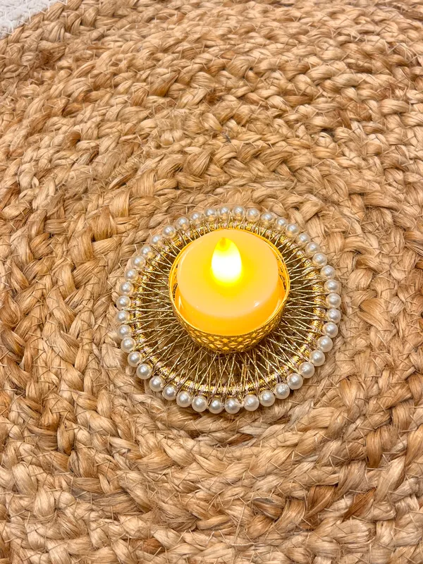 Gold_Tone_Pearl_Embellished_Tealight_Candle_Holder
