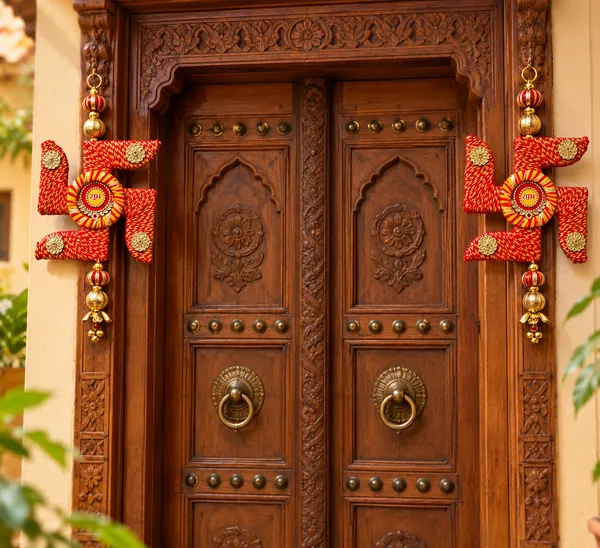 Red_Traditional_Swastik_Door_Hanging_Decor_Set
