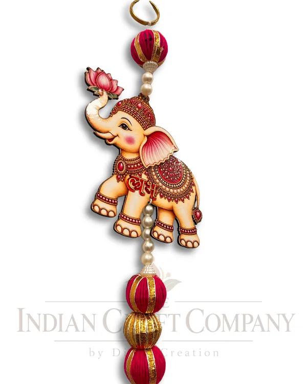 Red_Gold_Ganesha_Decorative_Hanging