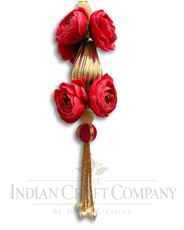 Red_Traditional_Floral_Door_Hanging_Toran