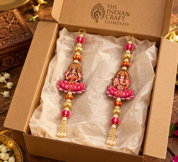 Beaded_Religious_Ganesha_Lakshmi_Hanging_Decor_Set