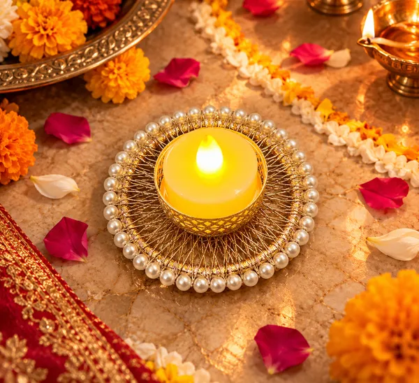 Gold_Tone_Pearl_Embellished_Tealight_Candle_Holder