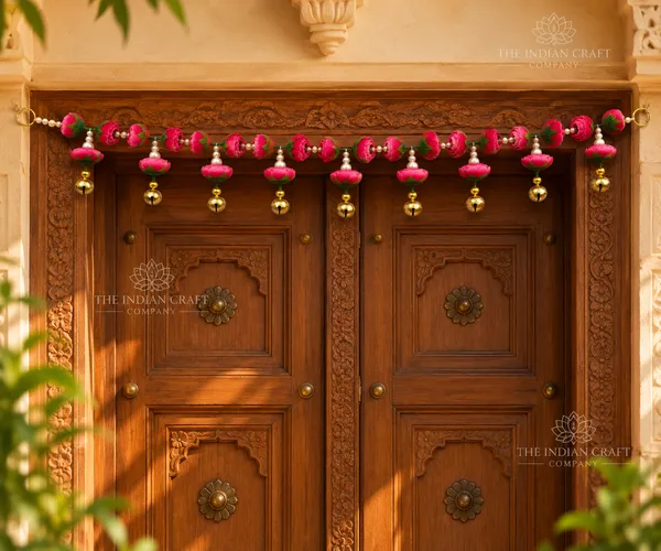Beaded_Traditional_Red_And_Green_Door_Toran