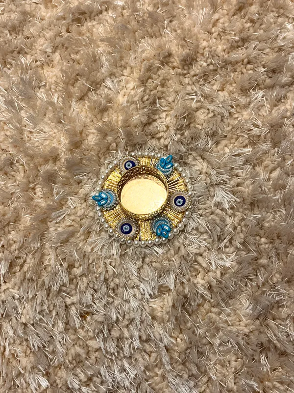 Metal_Festive_Embellished_Tealight_Diya_Holder