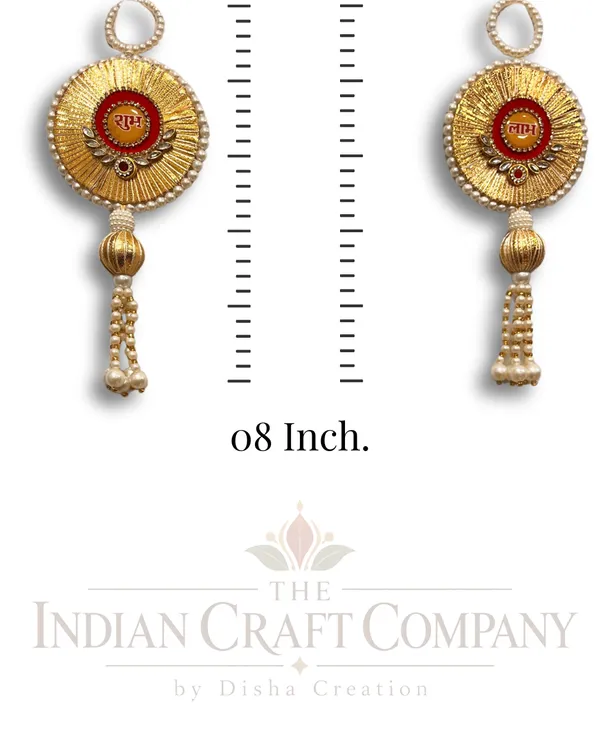 Gold_Tone_Shubh_Labh_Pearl_Door_Hanging_Set