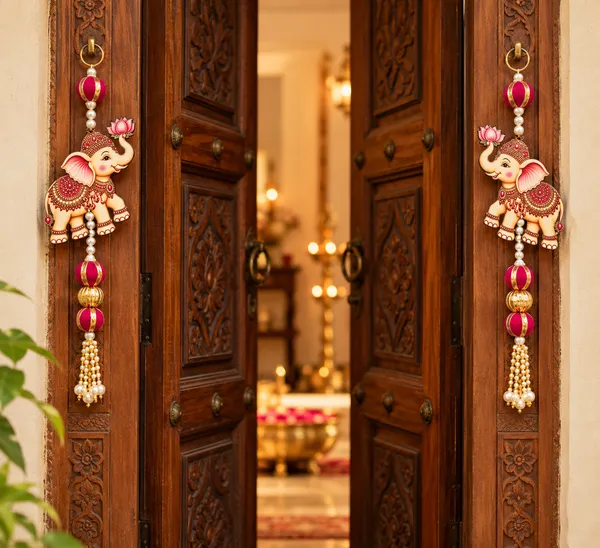 Red_Gold_Ganesha_Decorative_Hanging