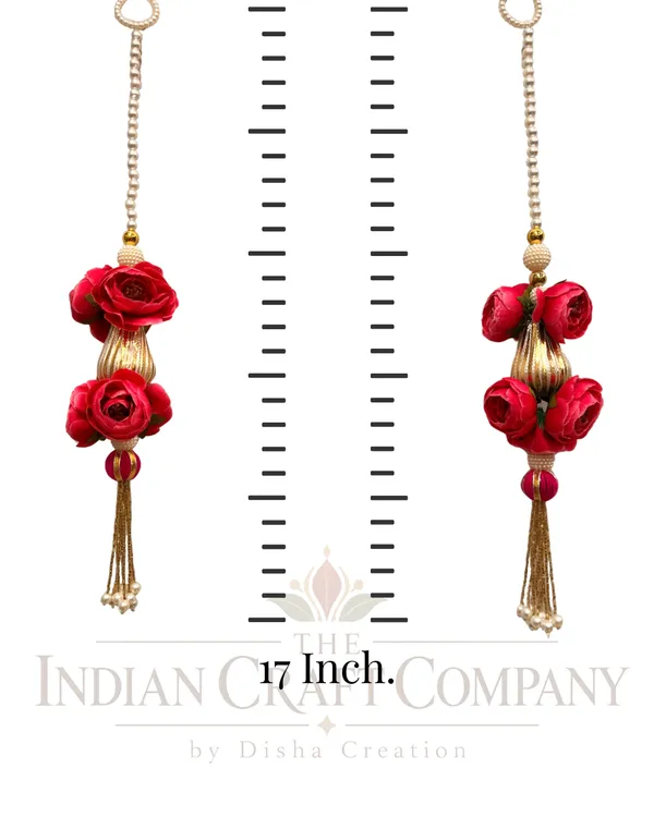 Red_Traditional_Floral_Door_Hanging_Toran