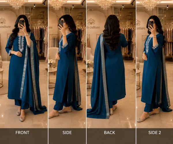 Blue_Embroidered_Straight_Kurta_Set_For_Women