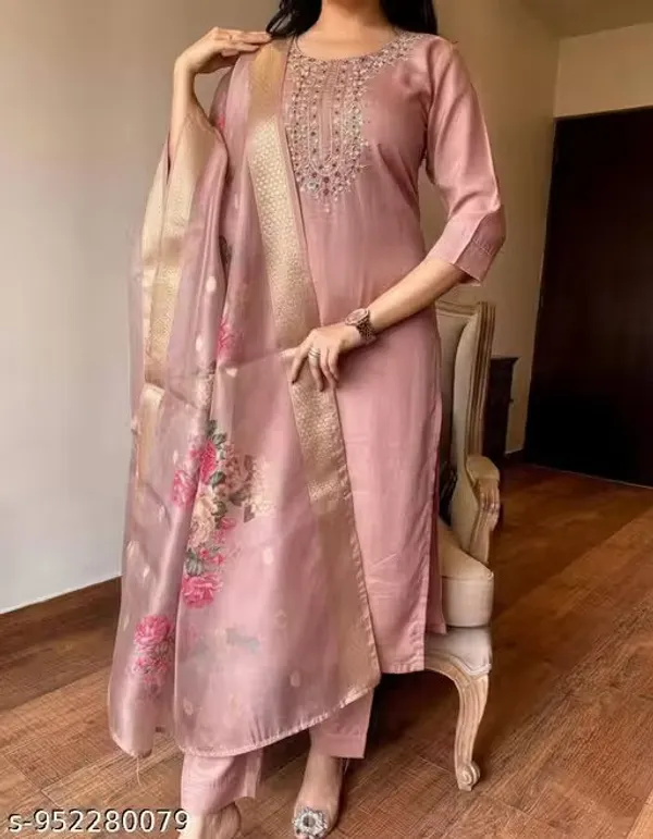 Pink_Embroidered_Straight_Fit_Kurta_Set_For_Women