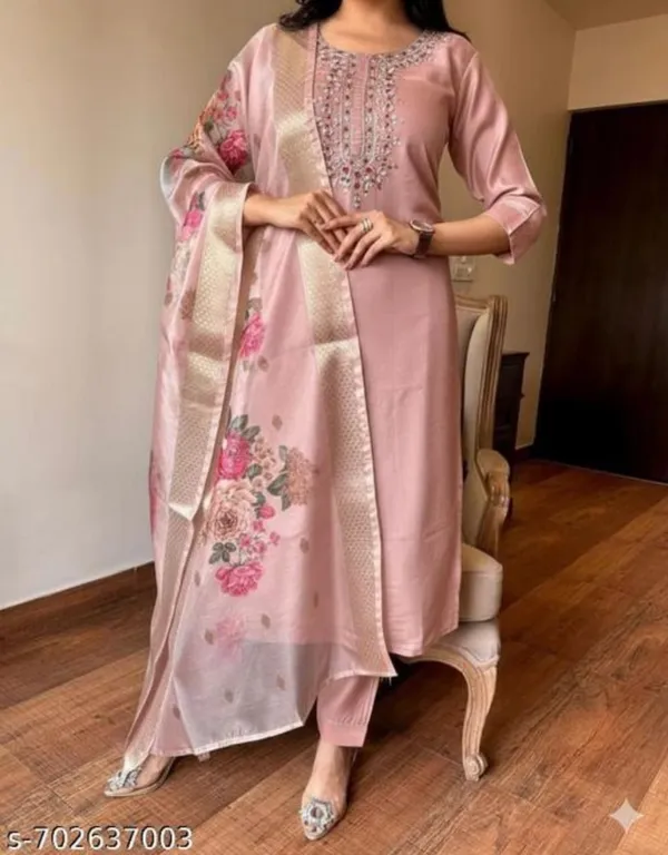 Pink_Embroidered_Straight_Fit_Kurta_Set_For_Women