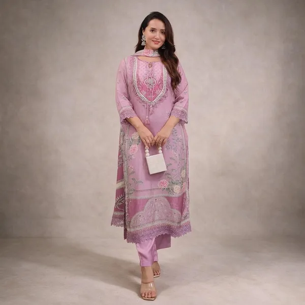 Pink_Printed_Embroidered_Kurta_Set_For_Women