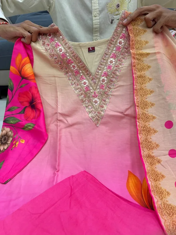 Pink_Embroidered_Printed_Kurta_Set_For_Women