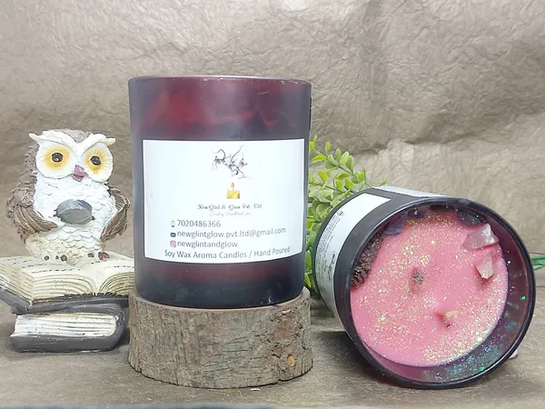 Soy_Wax_Aromatherapy_Pink_Decorative_Candle