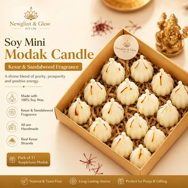 Soy_Kesar_Sandalwood_Modak_Candles
