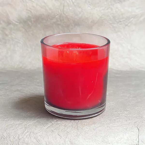 Glass_Red_Wax_Decorative_Candle