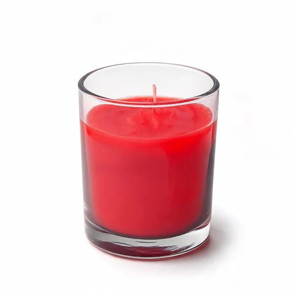 Glass_Red_Wax_Decorative_Candle
