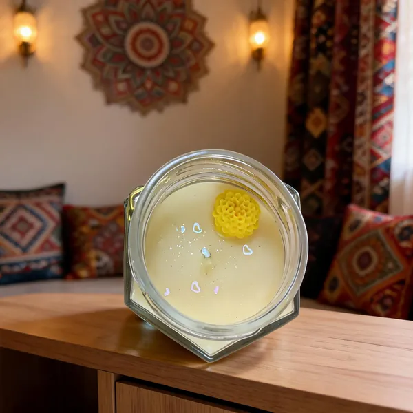 Wax_Floral_Embellished_Glass_Jar_Decorative_Candle