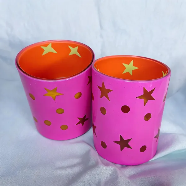 Metal_Pink_Star_Cut-Out_Pattern_Candle_Holder_Set