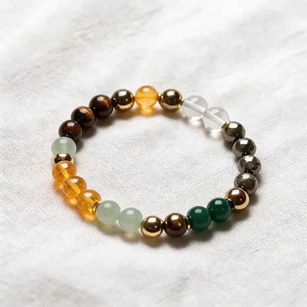 Multicolor_Natural_Crystal_Beaded_Stretch_Bracelet