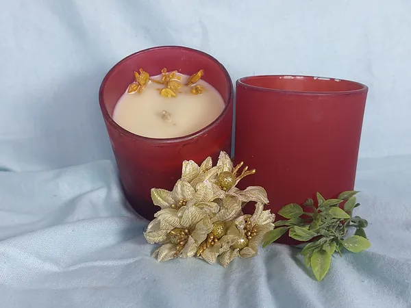 Red_Glass_Floral_Decorative_Candle
