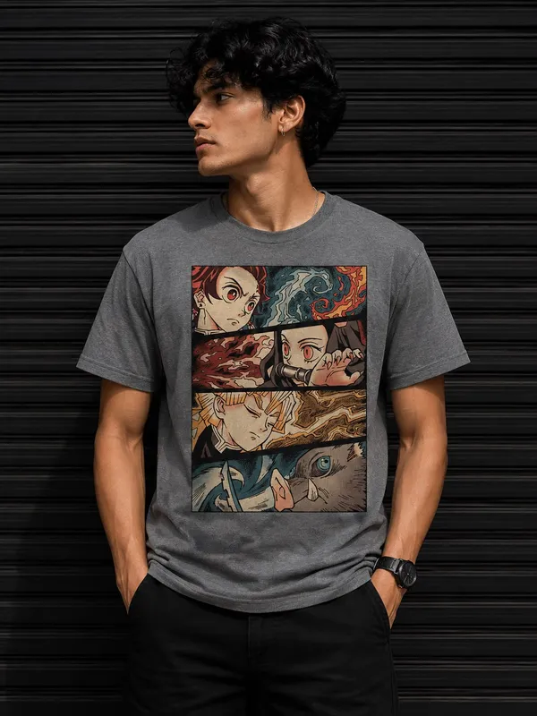 Anime_Tee_Collection_Gray_Cotton