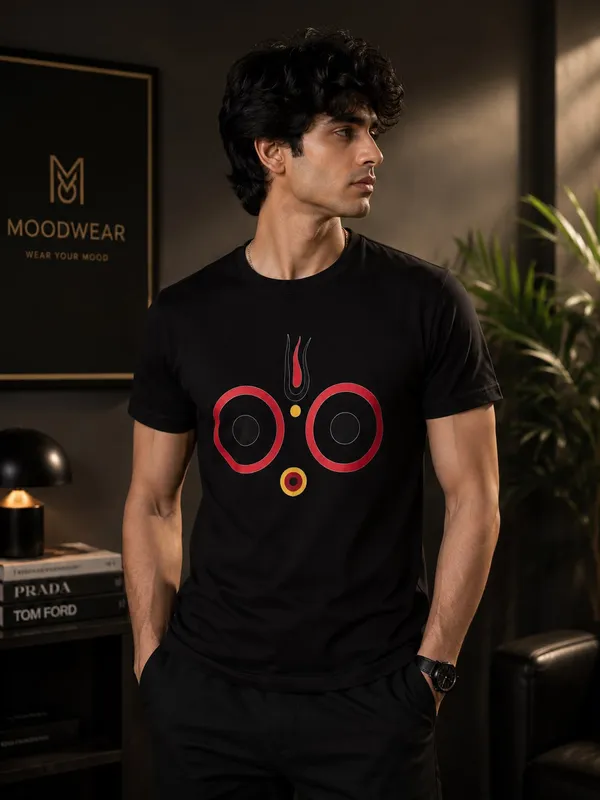 Jagannath_Spiritual_Tee_Black_Cotton