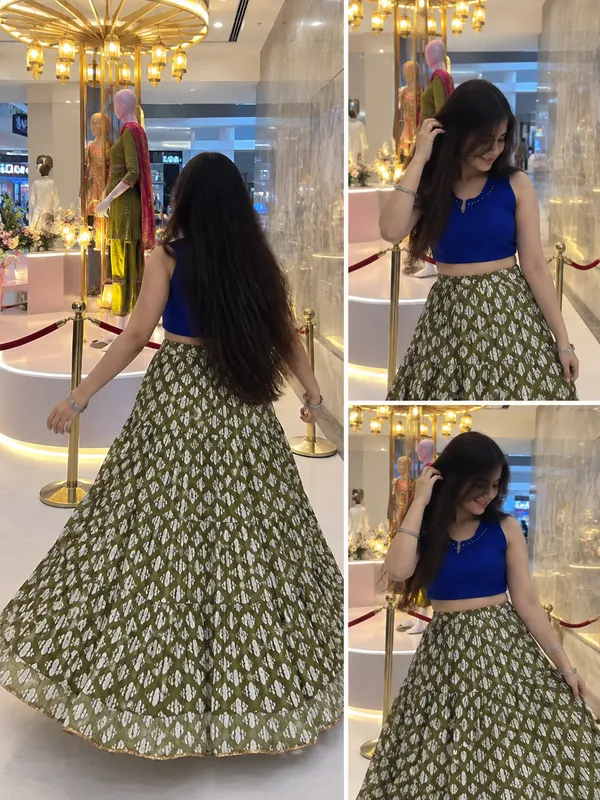 Olive_Green_Printed_Chaniya_Choli_Festive_Collection_Free_Size_Cotton