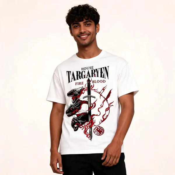 White_Cotton_Game_Of_Thrones_Graphic_T-Shirt_For_Men