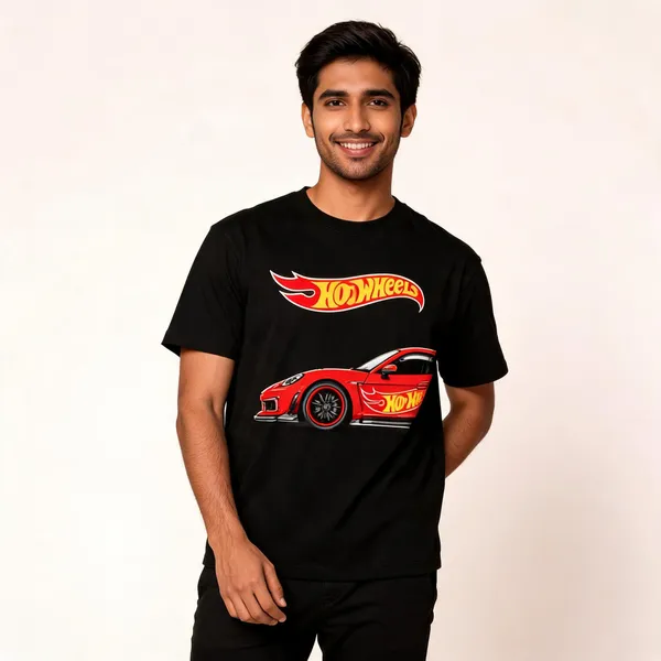 Black_Cotton_Hot_Wheels_Graphic_T-Shirt_For_Men