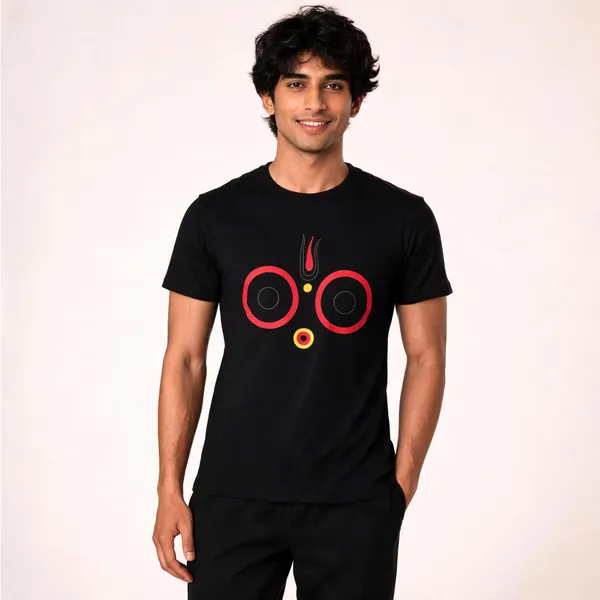 Black_Cotton_Jagannath_Spiritual_Graphic_T-Shirt_For_Men