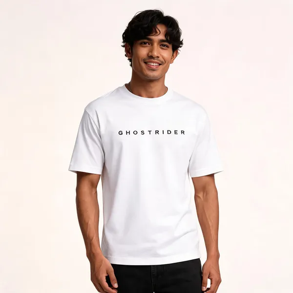White_Cotton_Graphic_Ghost_Rider_T-Shirt_For_Men