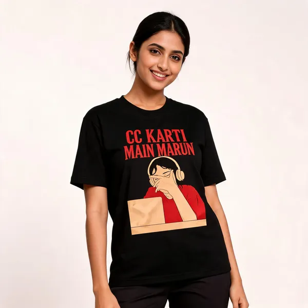 Black_Cotton_Graphic_Cc_Karti_Main_T-Shirt_For_Unisex