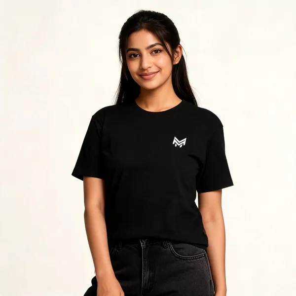 Black_Cotton_Graphic_T-Shirt_For_Women