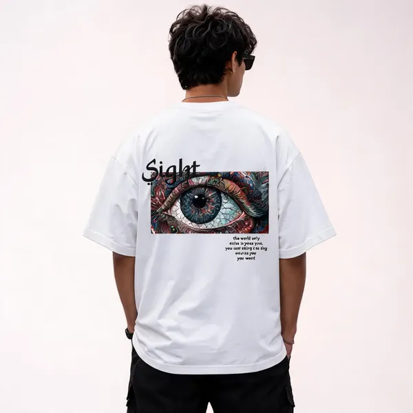 White_Cotton_Oversized_Sight_Graphic_T-Shirt_For_Men