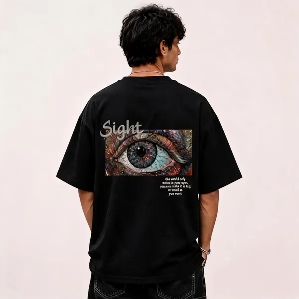 Black_Cotton_Oversized_Sight_Graphic_T-Shirt_For_Men