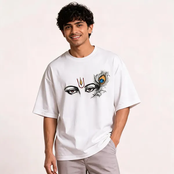 White_Cotton_Oversized_Divine_Vision_Graphic_T-Shirt_For_Men