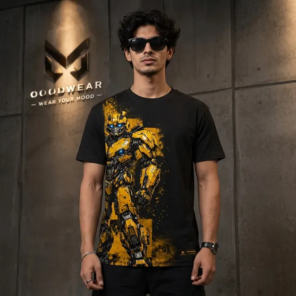 Black_And_Grey_Cotton_Robotic_Graphic_T-Shirt_For_Men_-_Pack_Of_2