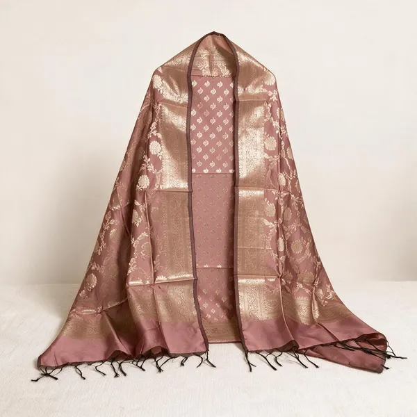 Pink_Soft_Silk_Unstitched_Suit_Set_Material_For_Women