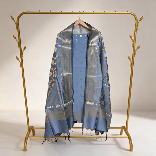 Blue_Soft_Silk_Unstitched_Suit_Set_Material_For_Women