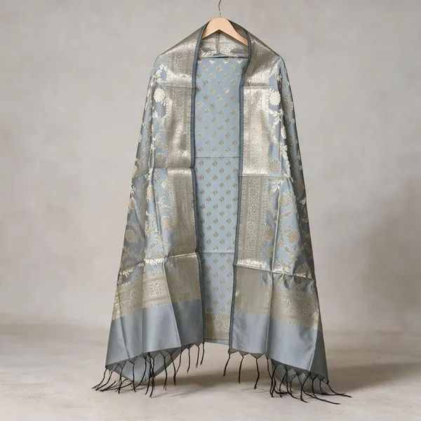 Grey_Soft_Silk_Unstitched_Suit_Set_Material_For_Women