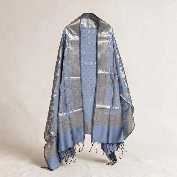 Blue_Soft_Silk_Unstitched_Suit_Set_Material_For_Women