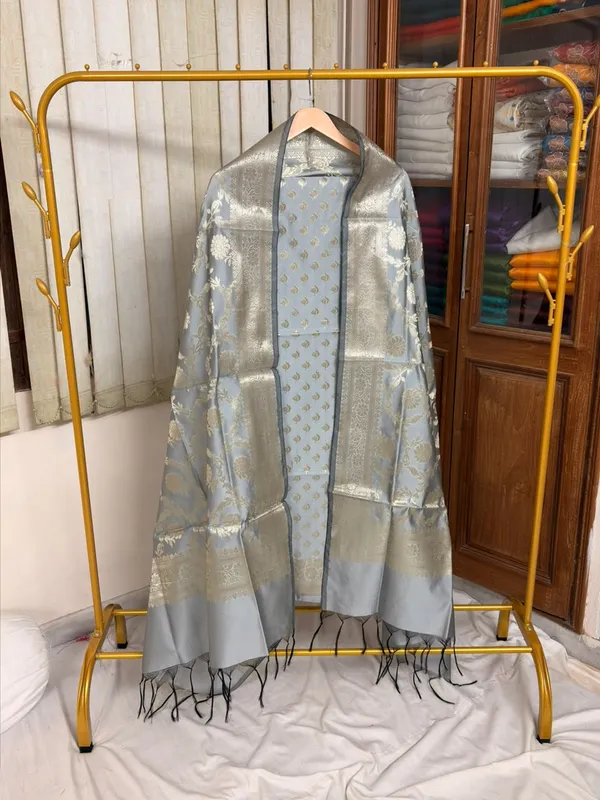 Grey_Soft_Silk_Unstitched_Suit_Set_Material_For_Women