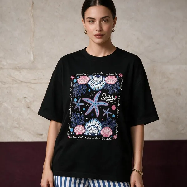 Black_Cotton_Lycra_Oversized_Sea_Graphic_T-Shirt_For_Women