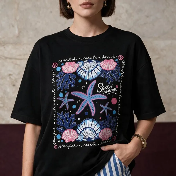 Black_Cotton_Lycra_Oversized_Sea_Graphic_T-Shirt_For_Women