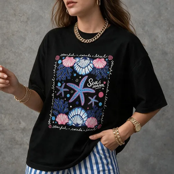 Black_Cotton_Lycra_Oversized_Sea_Graphic_T-Shirt_For_Women